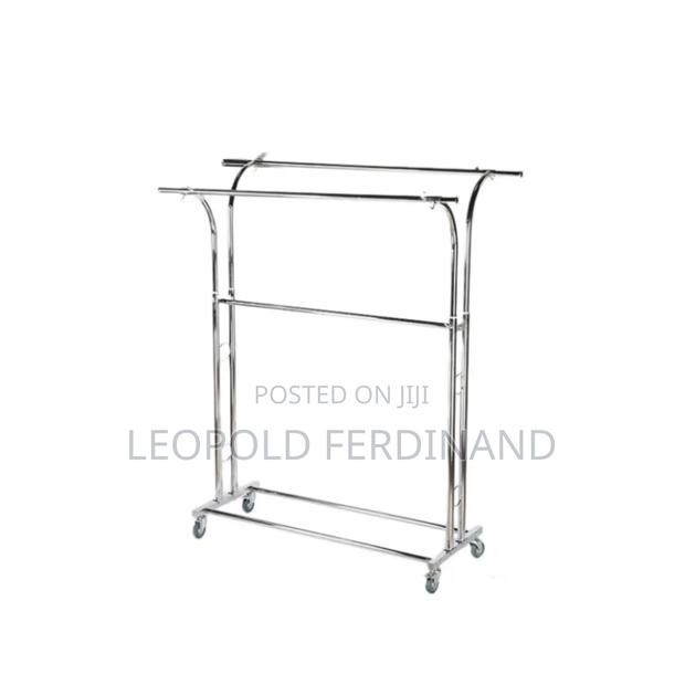 Double Sided Silver Clothing Racks · Photo 4