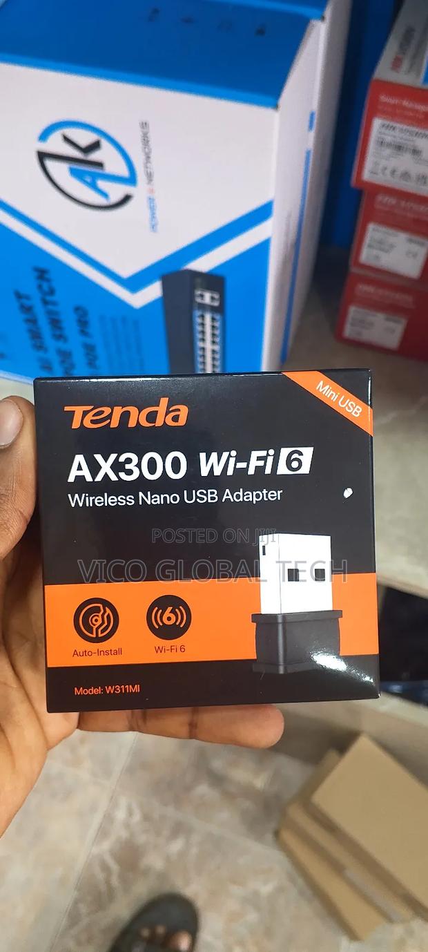 Tenda Ax300 Wi-fi 6 Wireless Nano Usb Adapter, Model: W311mi · Photo 1