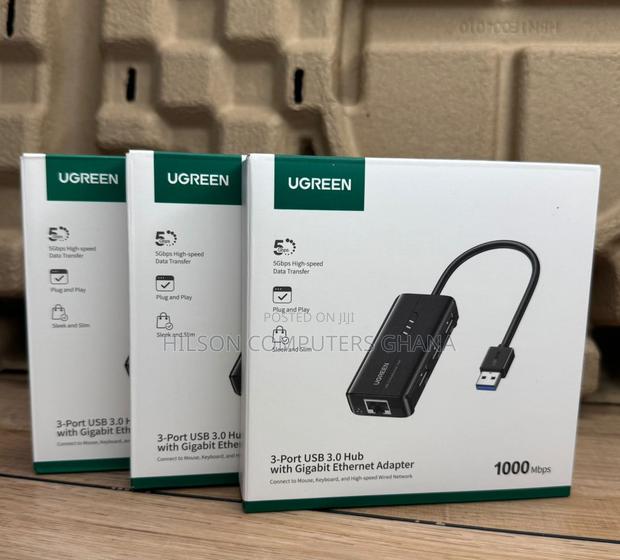 Ugreen Usb Hub With 3.0 Gigabit Ethernet Adapter - 20265 · Photo 2