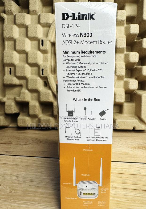 D-Link Wireless N 300 Adsl2+ Modem Router - DSL-2750u photo 2