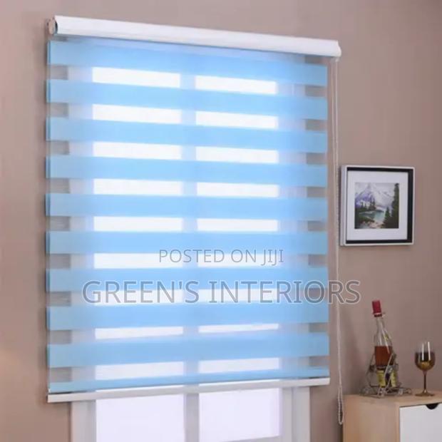 Beautiful Sea Blue Window Blinds Available · Photo 1
