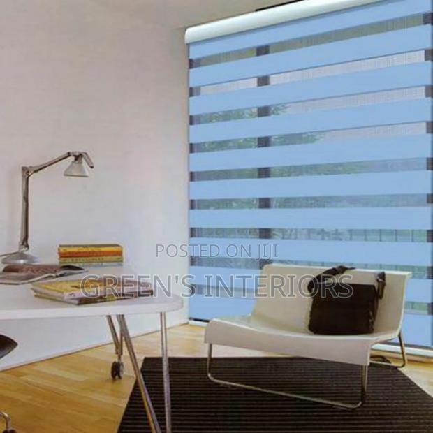 Beautiful Sea Blue Window Blinds Available · Photo 1