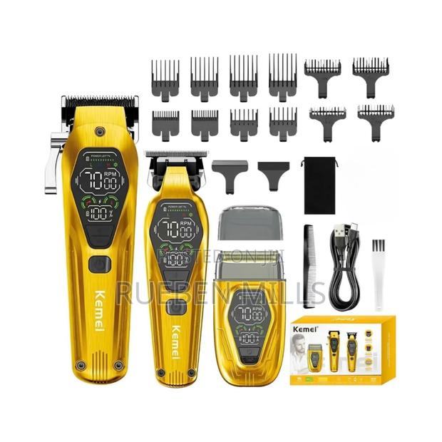 3 in 1 Gold Head Shavers Barbering Machine Beard Trimmer · Photo 3