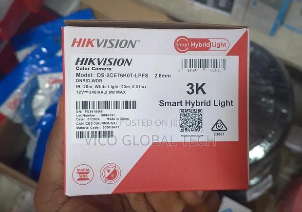 Hikvision Ds-2ce76k0t-LPFS 2.8mm Color Camera · Photo 1