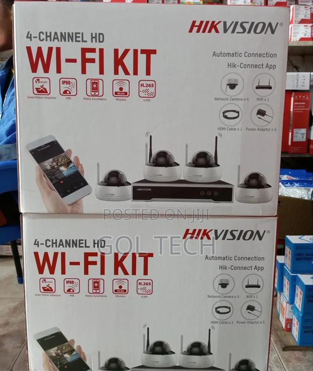 Hikvision Wi-Fi Kit 4-Channel Hd With 1tb HDD Dome Automatic · Photo 3
