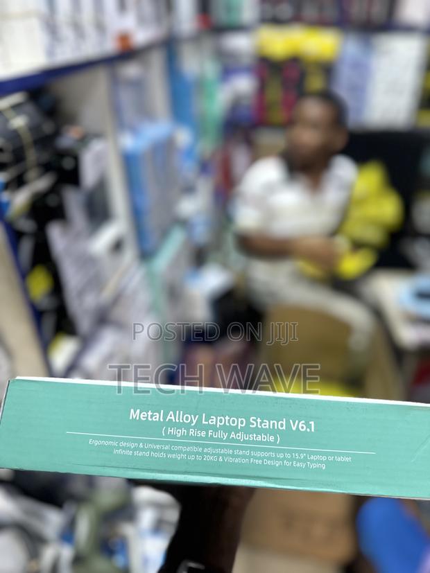 Metallic Laptop Stand With Cooling Fun photo 3