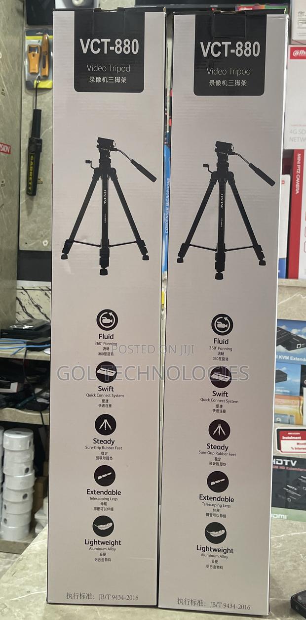 Tripod Video Camera Stand VCT-880 Extendable Telecoping Legs · Photo 3