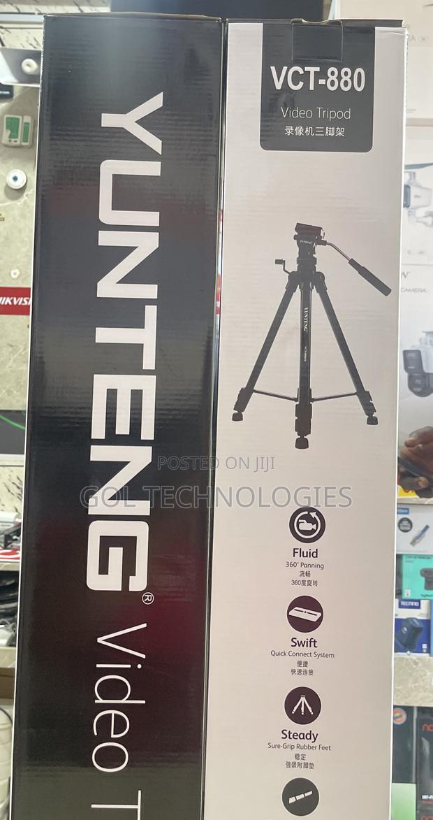 Tripod Video Camera Stand VCT-880 Extendable Telecoping Legs · Photo 4