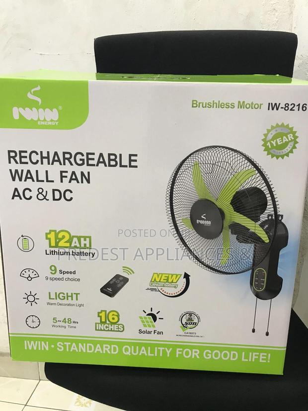 Rechargeable Wall Fan( Iwin)