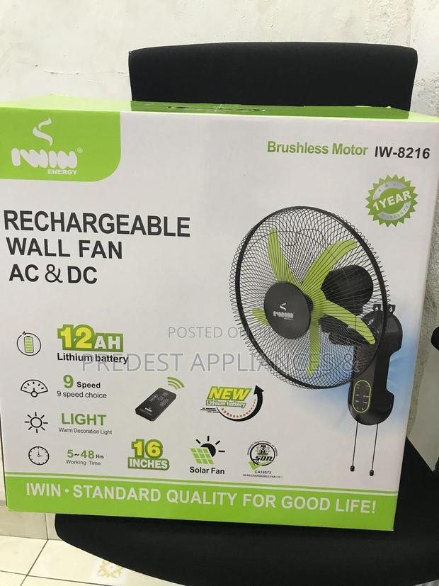 Rechargeable Wall Fan( Iwin) photo 2