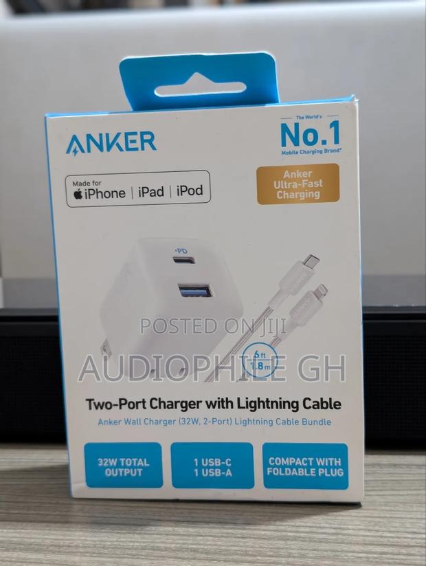 Anker 2-port 32w Wall Charger With Lightning To Usb-c Cable · Photo 3