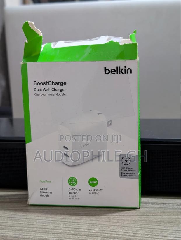 Belkin Boostcharge Dual Usb-c Pd Wall Charger 40w · Photo 3