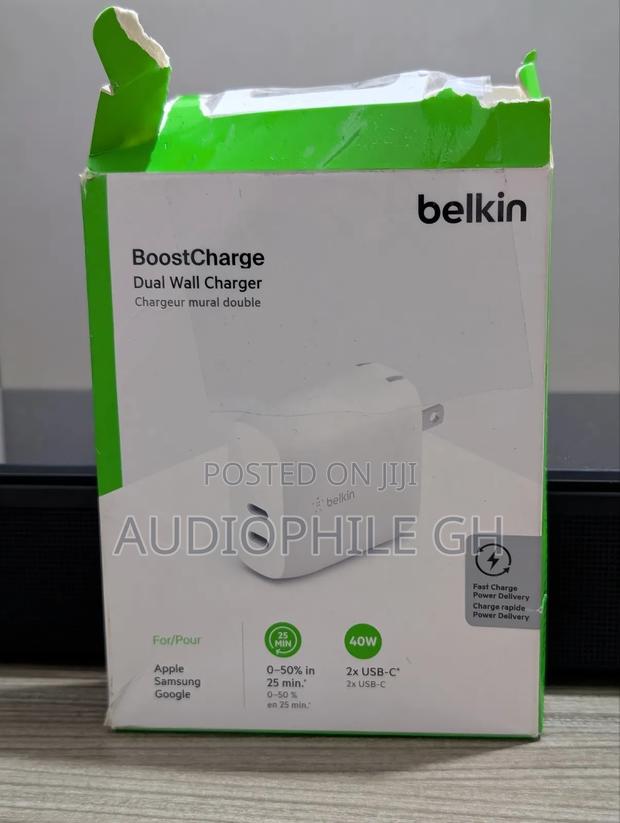 Belkin Boostcharge Dual Usb-c Pd Wall Charger 40w · Photo 4