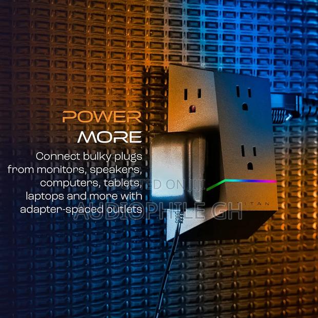 Titan - 6 Outlet Ultrashielding 120v Tap Surge Protector photo 4