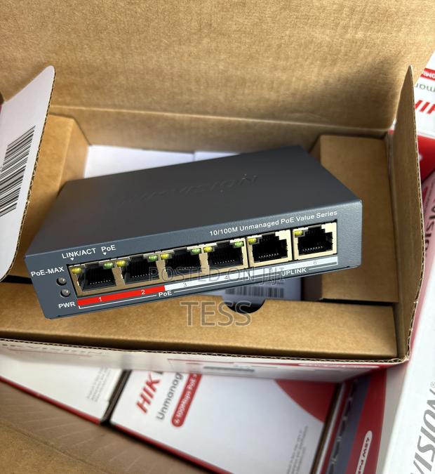 Hikvision 4port Poe Unmanaged Switch 2uplink 3e0106p-e/M(B) · Photo 3