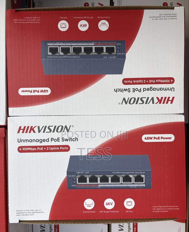 Hikvision 4port Poe Unmanaged Switch 2uplink 3e0106p-e/M(B) · Photo 4