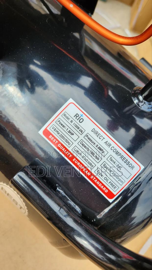 Rio 24 Litres Air Compressor - Silent Oil Fre photo 3