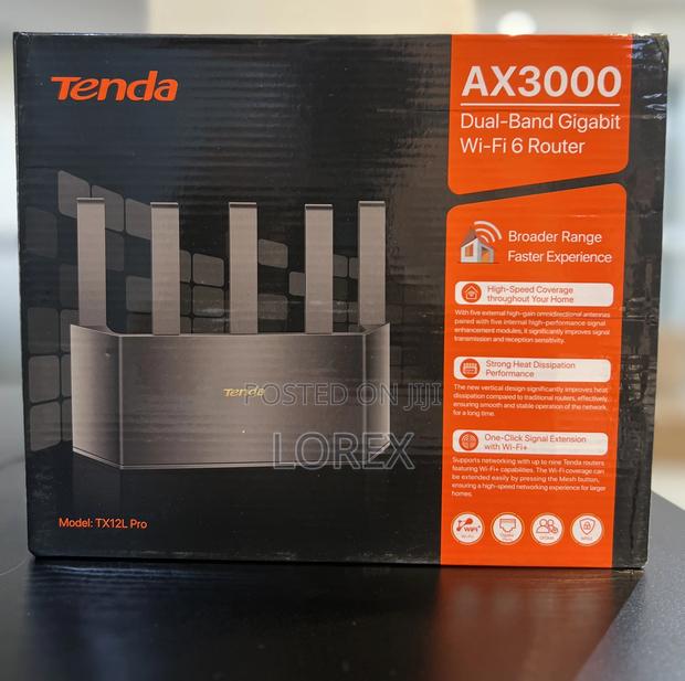 Tenda Dual Band Wifi 6 Ax3000 Router Tx12l Pro · Photo 3