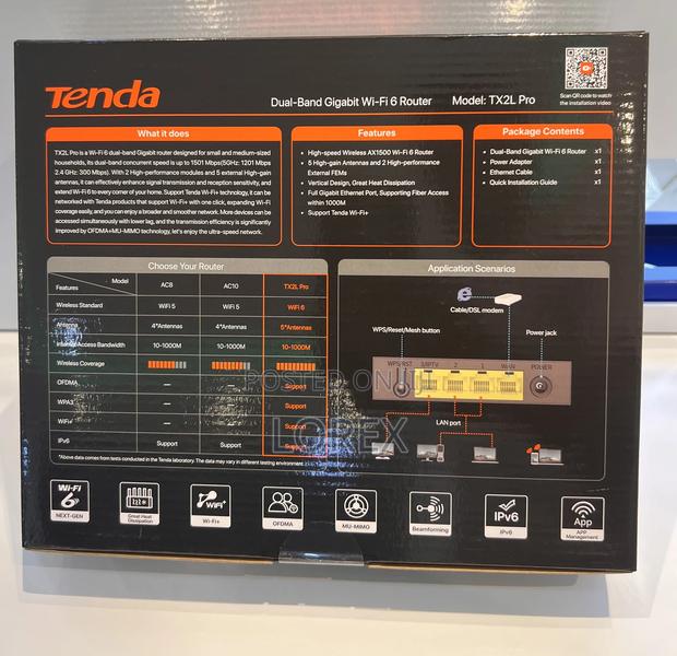 Tenda Tx2l Pro Ax1500 Dual-Band Gigabit Wi-Fi 6 Router · Photo 4