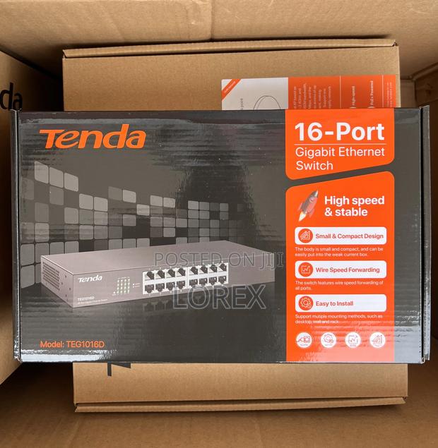 Tenda 16 Port Gigabit Switch Unmanaged Teg1016d · Photo 3