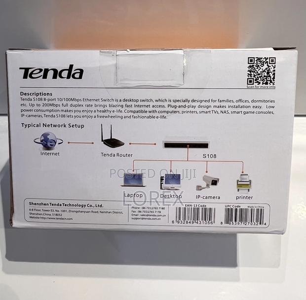 Tenda 8 Port 10/100mbps Network Desktop Switch S108 · Photo 4
