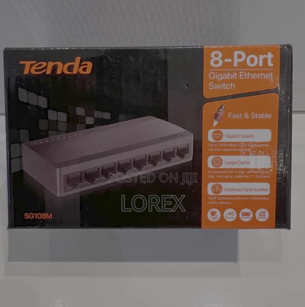 Tenda 8 Port Gigabit Ethernet Switch10/100/1000mbps Sg108m · Photo 3