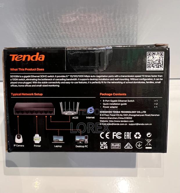 Tenda 8 Port Gigabit Ethernet Switch10/100/1000mbps Sg108m · Photo 4