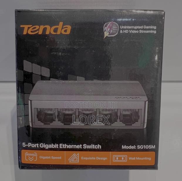 Tenda 5 Port Gigabit Ethernet Switch 10/100/1000 MBPS Sg105m · Photo 3