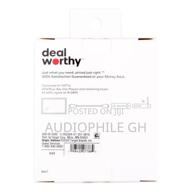 Dealworthy 6 Ft Hdmi High Speed Cable With Ethernet Cable photo 3