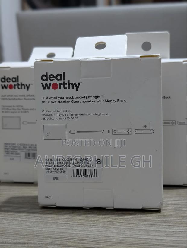 Dealworthy 6 Ft Hdmi High Speed Cable With Ethernet Cable photo 6