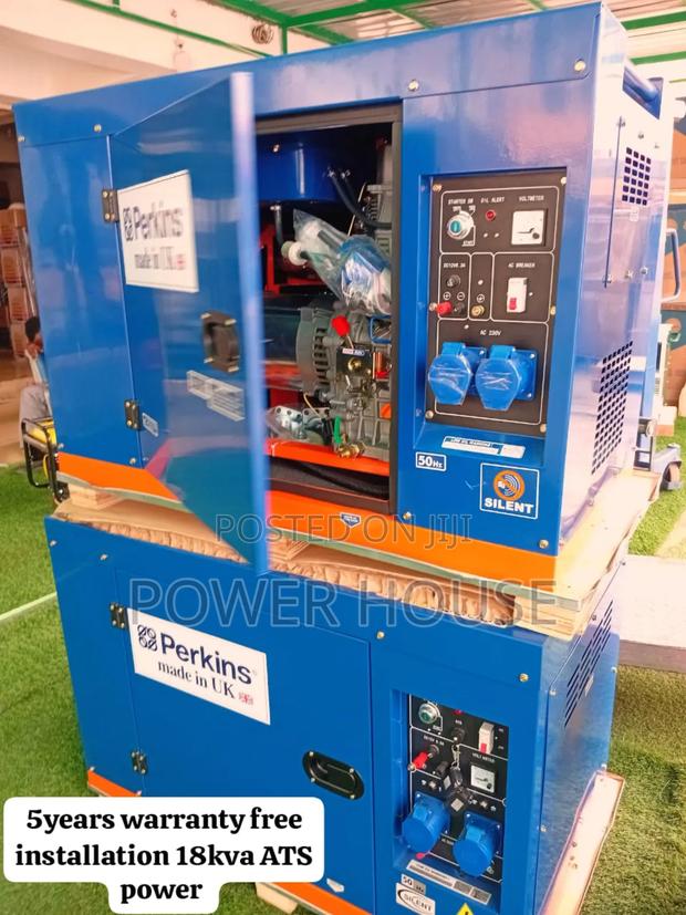 Genuine Obsidian Flow 18kva Perkins Generator Diesel 18kva · Photo 2