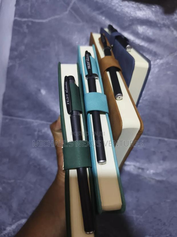 Diary Note or Notebook Blue With 2 Pens