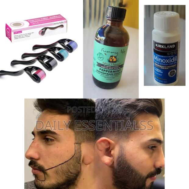 Complete Hair Beard Set:Kirkland,Peppermint Derma Roller · Photo 2