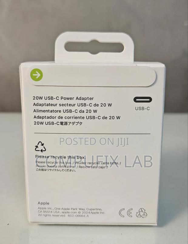 Apple Mwvv4sm/a 20w Usb C iPhone Charger photo 3