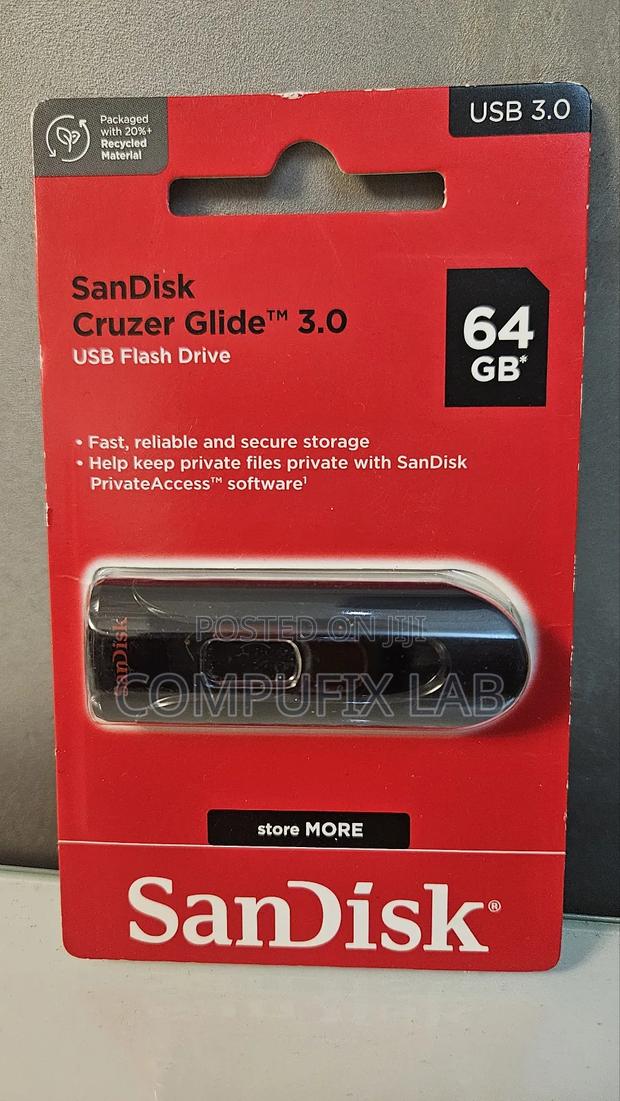 64gb Sandisk Cruzer Glide 3.0 Pendrive