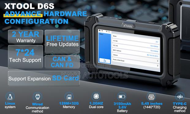 Xtool D6s Professional Car Diagnostics Scanner and Programer photo 2