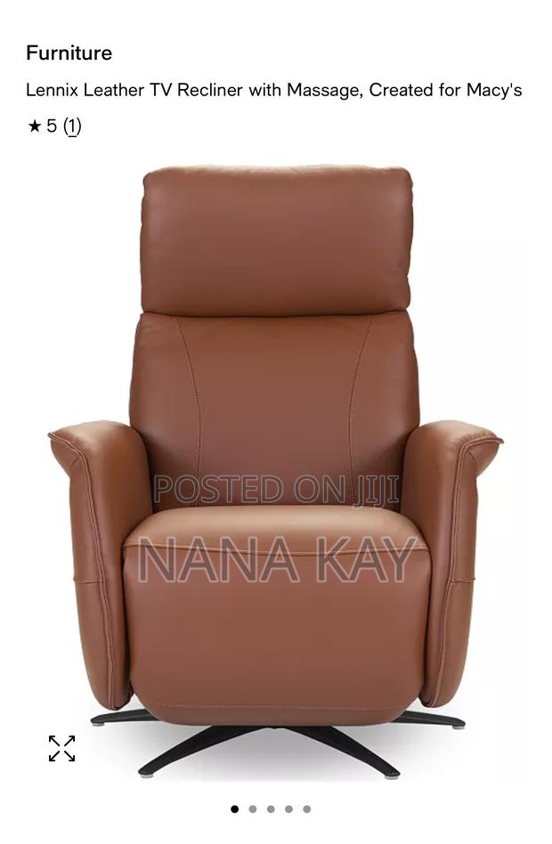 Lennix Leather Tv Recliner With Massage, Created for Macy's