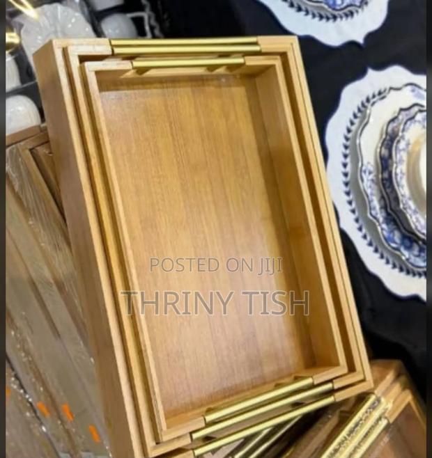 Wooden Serving Try (3pcs )