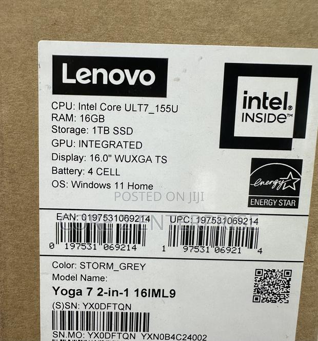 New Laptop Lenovo Yoga 7i 16GB Intel Core Ultra 7 SSD 1T · Photo 4