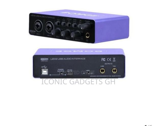 Uc202 Portable Audio Interface Sound Card Console