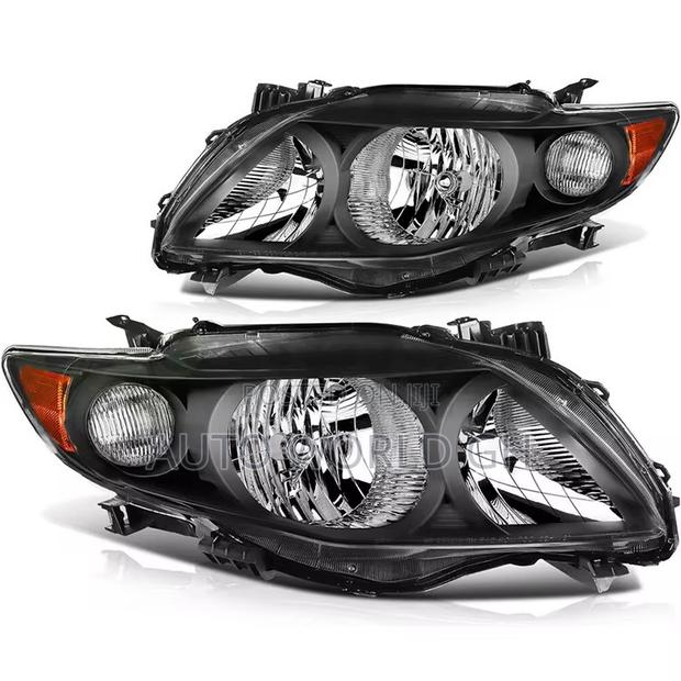 Toyota Corolla Smoke Black Headlights 2009-2010