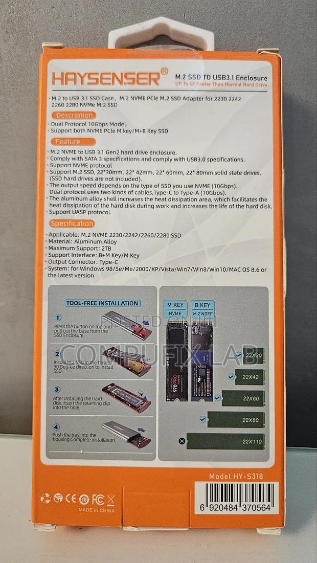 M.2 SSD to Usb 3.1gen2 Encloser photo 2
