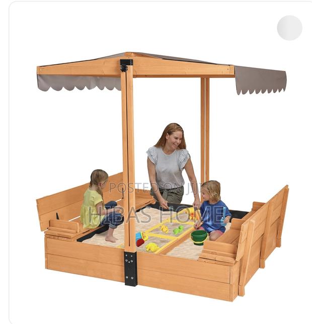 Badger Basket Wooden Sand Box With Benches. Kids Sandbox photo 5
