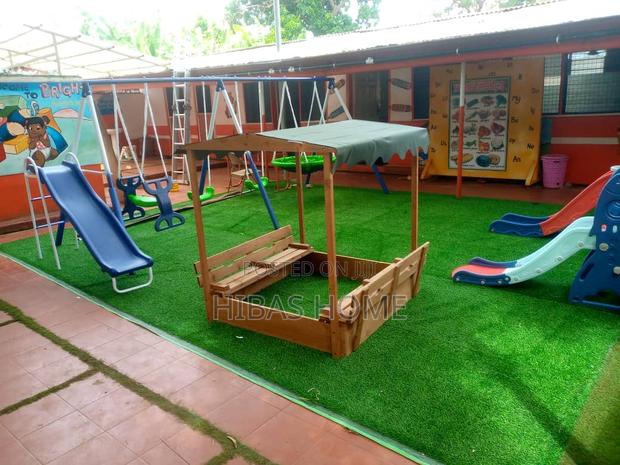 Badger Basket Wooden Sand Box With Benches. Kids Sandbox