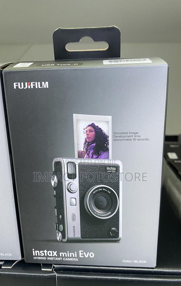 Fujifilm Instax Mini Evo Hybrid Instant Camera (Black) · Photo 2