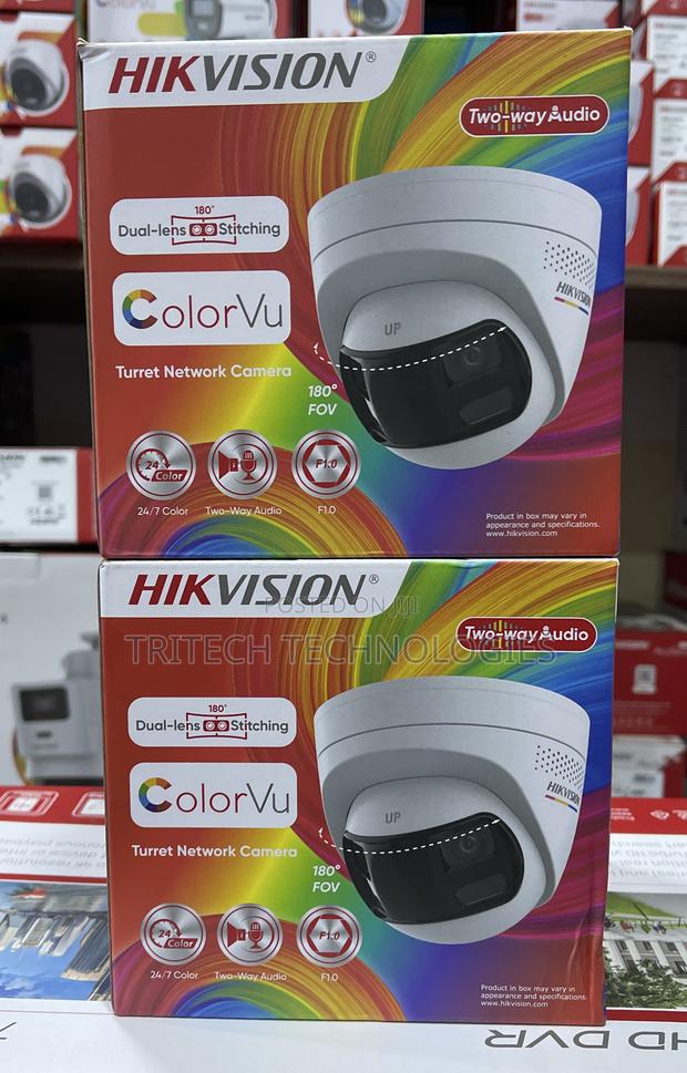 Hikvision 6mp Dual Lens Stitched Wide Angle Colorvu Ip Cam · Photo 3