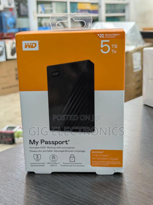 Wd 5tb My Passport USB 3.2 Gen 1 External Hard Drive · Photo 3