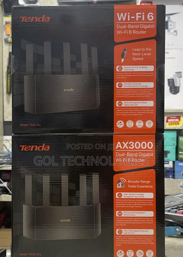 Tenda Ax3000 Dual Band Gigabit Wi-fi 6 Router Tx12l Pro · Photo 2