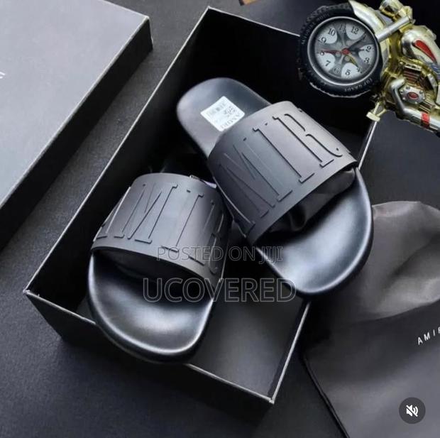 Amiri Open Toe Shower Slip on Slides/Slippers · Photo 4