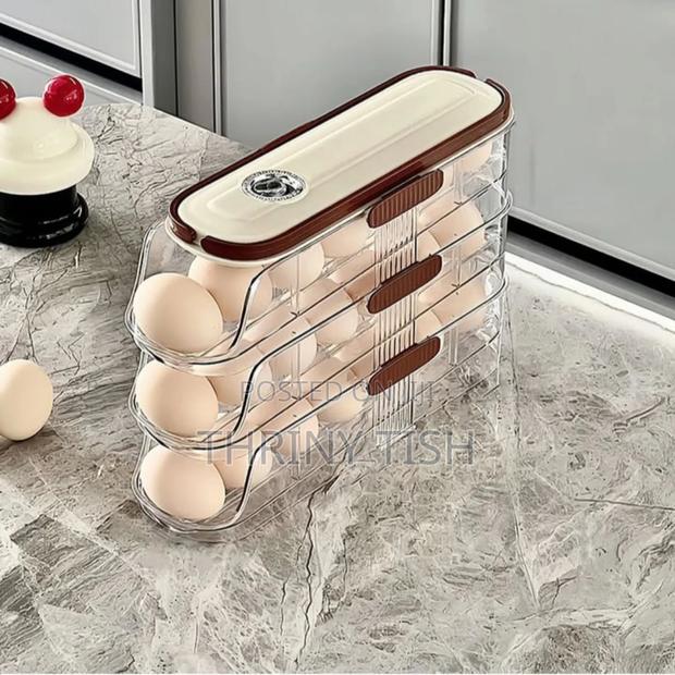 3 Tier Self Rolling Egg Crate